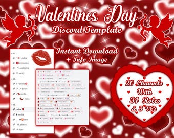 modello discord a tema San Valentino