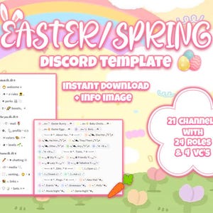 easter/spring themed discord server template