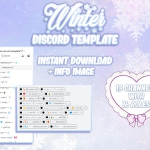 winter themed discord server template