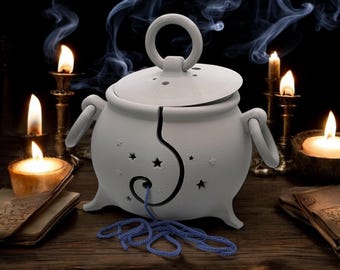 Witch Cauldron Yarn Bowl – 3D Printed Wool Holder for Knitting & Crochet
