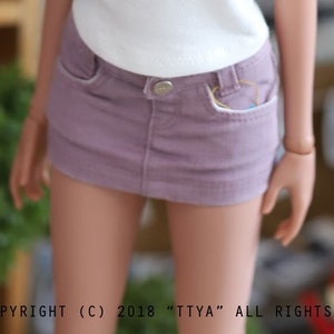 SmartDoll SD13GIRL Stone Washing Cotton Skirts - Purple