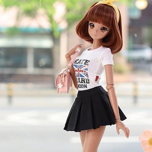 SD13 GIRL Smart Doll Basic Pleated skirt - Black