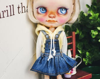 Blythe Washing Overall Skirts - Blue