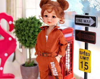 PAOLA REINA Vintage JumpSuit-Deep Orange