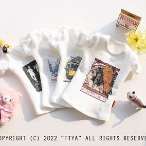 White Fashion T-shirt For SD13 Girl & Smart Doll