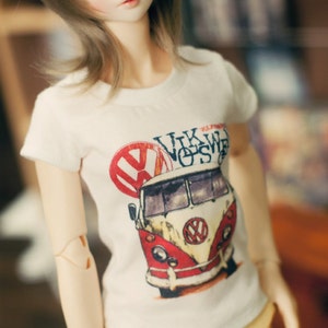 SD13 Girl Van Decal Shirts - White