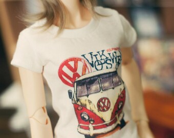 SD13 Girl Van Decal Shirts - White