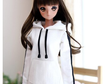 Smartdoll SD13GIRL Three-line Hooded One-piece - White - Etsy