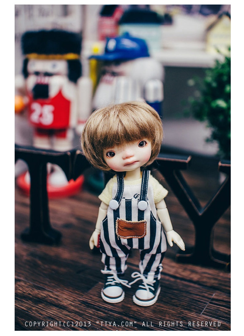 Lati Stripe Overall Black image 1