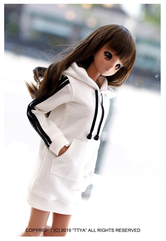 Smartdoll SD13GIRL Three-line Hooded One-piece - White - Etsy