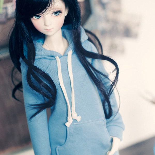 SD13 Girl Long Hooded-T -Indi Blue