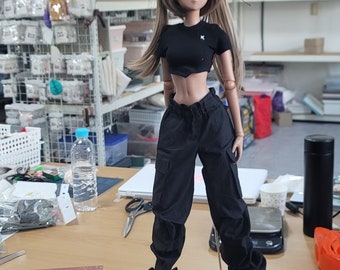 SD13 Muñeca Smart Doll Pantalones cargo negros