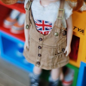 Blythe Washing Overall Skirt - Beige
