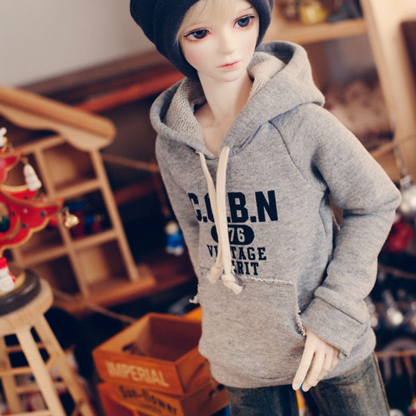 SD17 & SD13BOY Vntage Spirit Hooded-T - Grey