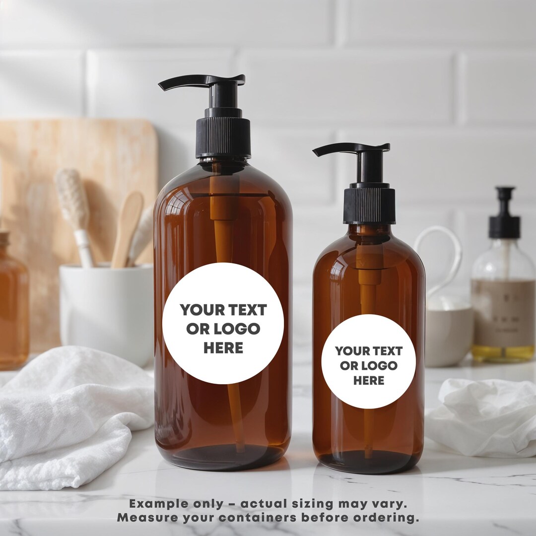 Custom Round Stickers: Personalized Labels for Jars, Bottles, Business ...