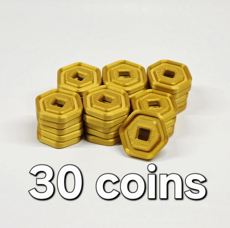 Robux Coins: Inpired by Roblox, Double-sided, Party Decoration, Play ...