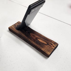 Phone stand / Hand made cell phone holder / Wooden cell phone holder / Phone dock station