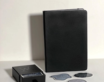 Guided Journal with Prompt Stickers: Vegan Leather, Self-Reflection