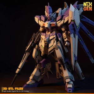 UG09 Hyper Nova STL Figure / Mecha di grado ultra / Stampa 3D con imbuti modulari