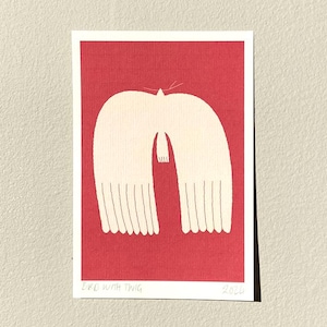 SUN&I Mini Kunstdruck - Original Illustration - Vogel