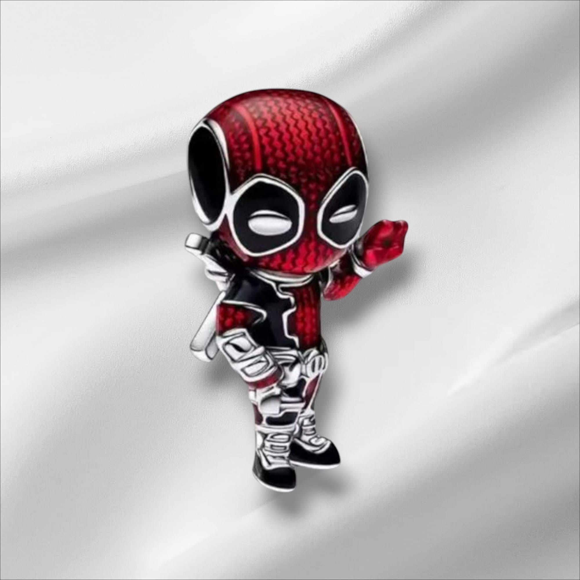 925 Silver Deadpool Pendant | Pandora Charm | Perfect Gift for Geeks