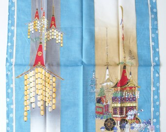 Cotton Cloth Japanese Religious Procession Home Decor Blue Cotton Furoshiki Kerchief International Shipping
