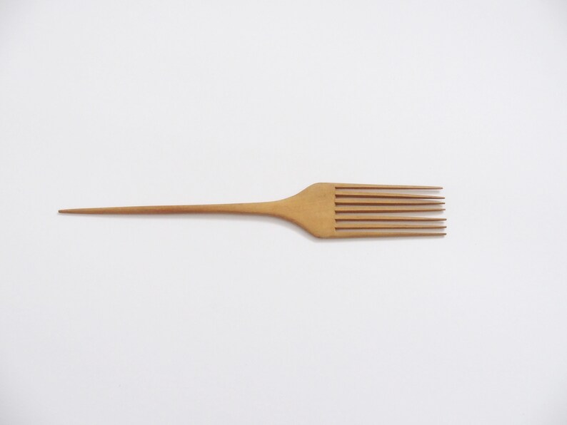 Geisha Comb Made From Wood Nihongami Hairstyling Took Vintage Japanese Comb