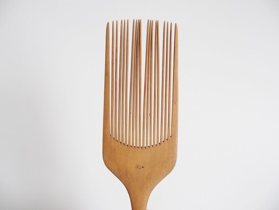 Geisha Comb Made From Wood Nihongami Hairstyling Took Vintage Japanese Comb