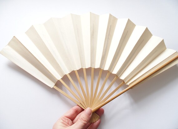 10 Pack Handmade Paper Folding Fans Bamboo Hand Held Fan For Gift
