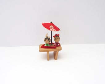 Geta With Kokeshi Quirky Japanese Home Decor Made From Wood Free Shipping