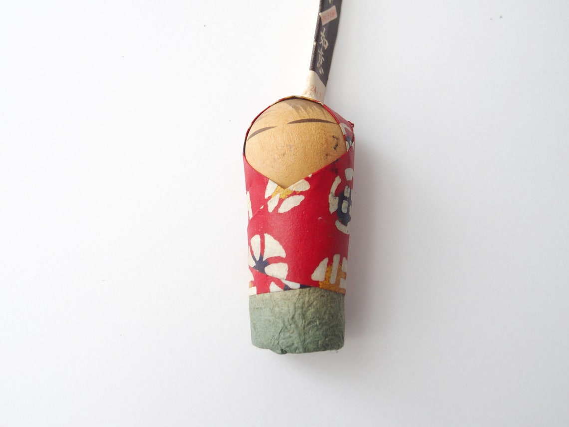 Twinkly Japanese Baby Doll Wrapped in Red Blanket Omamori With Etsy