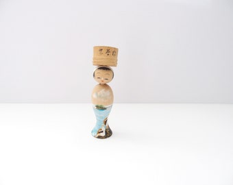 Seaside Design Kokeshi Wooden Home Decoration From Japan Ama Female Diver Free Shipping