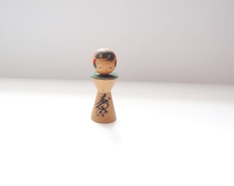 Lucky Make A Connection Kokeshi From Japan Wooden Home Decor Figurine