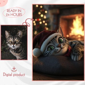 Cartoon Style Pet Portrait, Unique Gift for Pet Owners, Fun Digital Cartoon Portrait, Intimate Cute Memories For Animal Lovers, Digital File