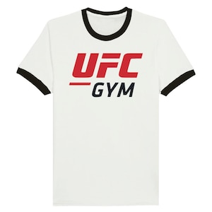 UFC Gym Ringer T-Shirt – Classic MMA Training Tee, Mixed Martial Arts Apparel, Stylish Fight Gear for Men and Women, Iconic UFC Style