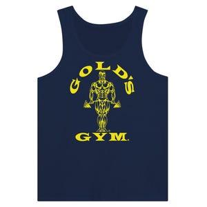 Gold's Gym Logo Tank Top | Tanktop | Gym Bekleidung | Fitness-Shirt | Tanktop | Aktive Kleidung | Geschenk für Gym Enthusiasten
