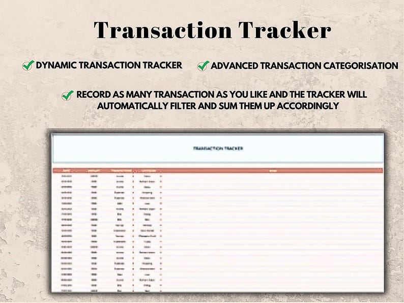 Checked Off Tracker Personal Budget Template: Finance Tracker for Excel & Google Sheets ...