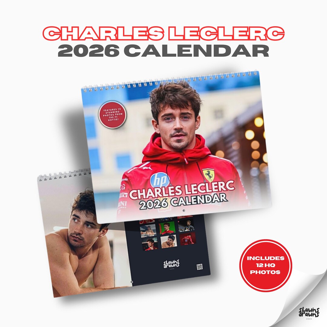Charles Leclerc 2026 Calendar Formula One F1 Racing Sports Gift charles-leclerc-2026-calendar-formula-one-f1-racing-sports-gift