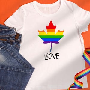 Kanada Tag Shirt für Männer Regenbogen Ahornblatt Pride T-Shirt - Kanadisches LGBTQ+ Pride T-Shirt Geschenk