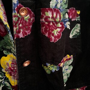 ett:twa Anthropologie Gardenia Longline Corduroy Jacket Size 4 image 3