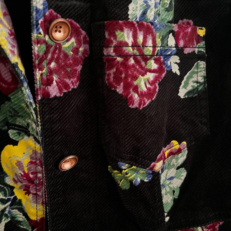 ett:twa Anthropologie Gardenia Longline Corduroy Jacket Size 4 image 3
