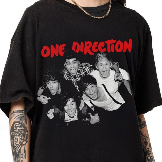 One Direction Band Tee: 1D Fan Gift, Gildan Softstyle Shirt