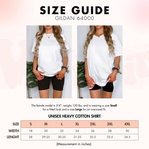 the size guide for a women's t - shirt