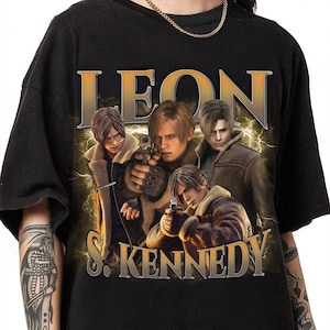 Leon S. Kennedy Vintage Style Shirt, Leon S. Kennedy Retro Hoodie, Resident Evil Sweatshirt, Gift For Women and Man Unisex Shirt