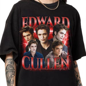 Edward Cullen Vintage Style Shirt, Edward Cullen Fan Merch, Edward Cullen Hoodie, Robert Pattinson Sweatshirt, Gift For Women and Man