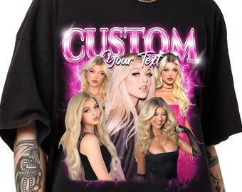 Custom Photo T-Shirt: Personalized Bootleg Style Gift