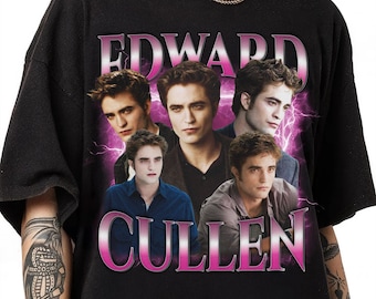 Edward Cullen Vintage Style Shirt: Robert Pattinson Fan Merch