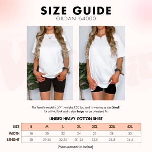 the size guide for a women's t - shirt