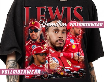 Lewis Hamilton Vintage Style T-Shirt: Formula One Racing Gift