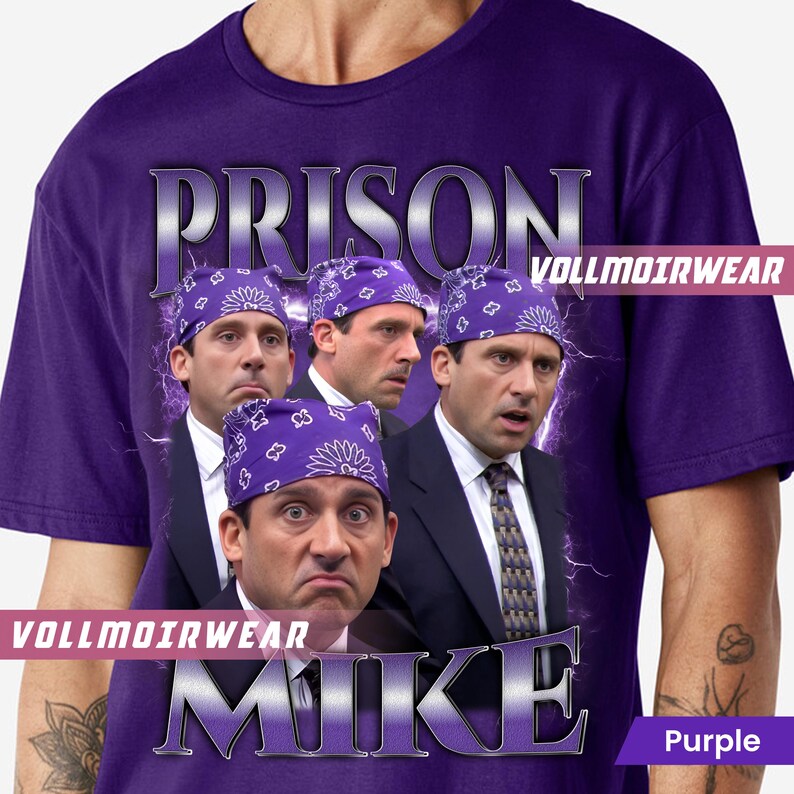Prison Mike Shirt: The Office, Michael Scott Fan Apparel image 4